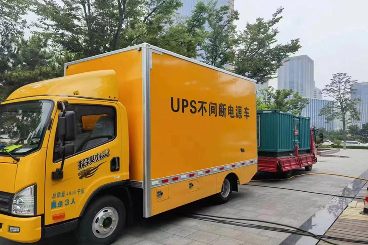 丹阳发电机租赁施工现场